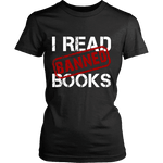 I Read Banned Books Fitted T-shirt - Gifts For Reading Addicts