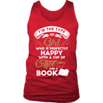 Books and Coffee Mens Tank - Gifts For Reading Addicts