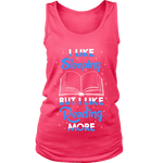 I Like Sleeping, But I Like Reading More Womens Tank - Gifts For Reading Addicts