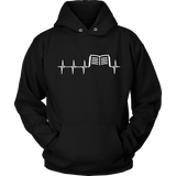 Book heart pulse Hoodie - Gifts For Reading Addicts