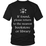 If found return to bookstore - Gifts For Reading Addicts