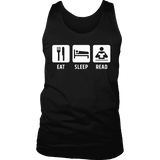 Eat, Sleep, Read Mens Tank - Gifts For Reading Addicts