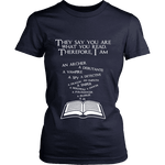 They say you are what you read Fitted T-shirt - Gifts For Reading Addicts