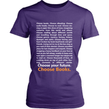 Choose Your Future, Choose Books Fitted Shirt - Gifts For Reading Addicts