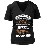 Coffee & Books - V-neck - Gifts For Reading Addicts