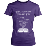 They say you are what you read Fitted T-shirt - Gifts For Reading Addicts