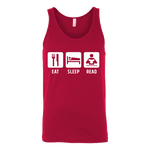 Eat, Sleep, Read Unisex Tank - Gifts For Reading Addicts