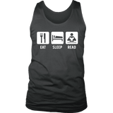 Eat, Sleep, Read Mens Tank - Gifts For Reading Addicts