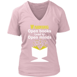 Warning!! Open books lead to pen minds - Gifts For Reading Addicts