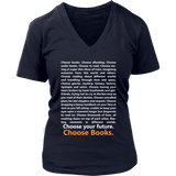 Choose Your Future, Choose Books V-neck - Gifts For Reading Addicts