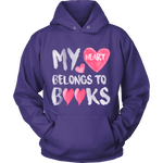 My heart belongs to Books - Gifts For Reading Addicts