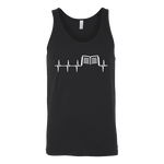 Book heart pulse Unisex Tank - Gifts For Reading Addicts