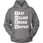 Eat, Sleep, Read, Repeat Hoodie - Gifts For Reading Addicts