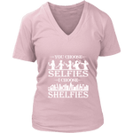 You Choose Selfies, I Choose Shelfies V-neck - Gifts For Reading Addicts