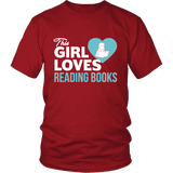 This girl loves reading books Unisex T-shirt - Gifts For Reading Addicts