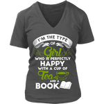 Tea & Books - V-neck - Gifts For Reading Addicts