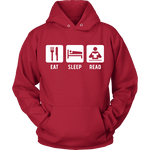 Eat, Sleep, Read Hoodie - Gifts For Reading Addicts