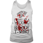 Game of Thrones Bloody T-shirt Mens Tank - Gifts For Reading Addicts