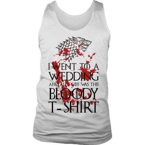 Game of Thrones Bloody T-shirt Mens Tank - Gifts For Reading Addicts
