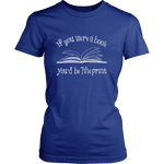 If You Were a Book You Would Be Fine Print Fitted T-shirt - Gifts For Reading Addicts