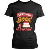 Certified book addict Fitted T-shirt - Gifts For Reading Addicts