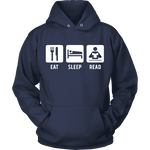 Eat, Sleep, Read Hoodie - Gifts For Reading Addicts