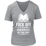 Fuck off - V-neck - Gifts For Reading Addicts