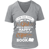 Books and Coffee V-neck - Gifts For Reading Addicts