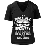 I'm a Bookaholic V-neck - Gifts For Reading Addicts