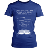 They say you are what you read, therefore ... - Gifts For Reading Addicts