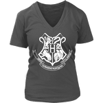 The Hogwarts Crest V-neck - Gifts For Reading Addicts