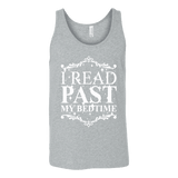 I read past my bed time Unisex Tank - Gifts For Reading Addicts