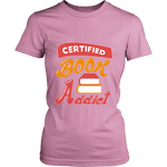 Certified book addict Fitted T-shirt - Gifts For Reading Addicts