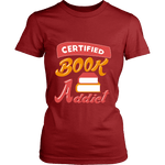 Certified book addict Fitted T-shirt - Gifts For Reading Addicts