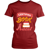 Certified book addict Fitted T-shirt - Gifts For Reading Addicts