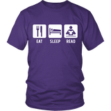 Eat, Sleep, Read Unisex T-shirt - Gifts For Reading Addicts