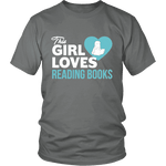 This girl loves reading books Unisex T-shirt - Gifts For Reading Addicts