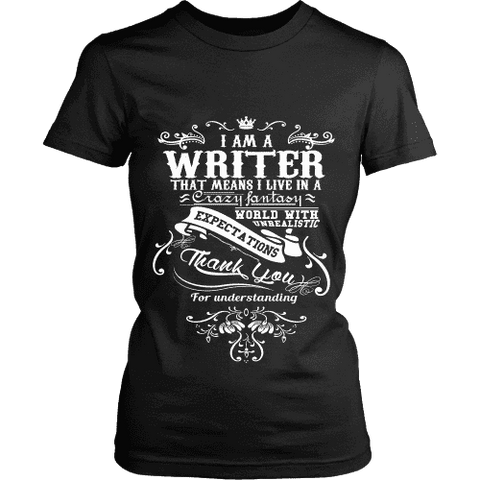 I am a writer Fitted T-shirt - Gifts For Reading Addicts