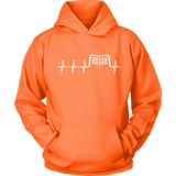 Book heart pulse Hoodie - Gifts For Reading Addicts