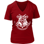 The Hogwarts Crest V-neck - Gifts For Reading Addicts