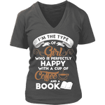 Books and Coffee V-neck - Gifts For Reading Addicts