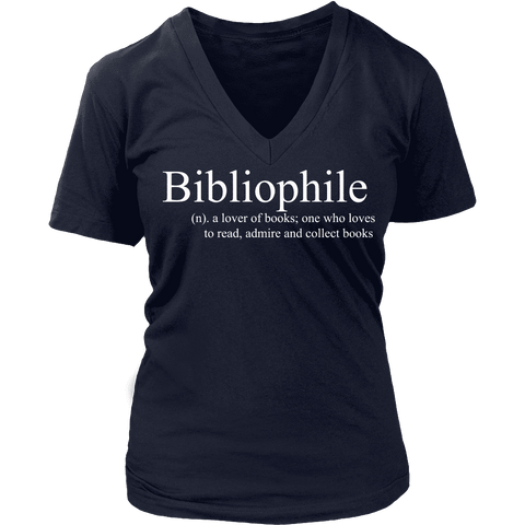 Bibliophile V-neck - Gifts For Reading Addicts