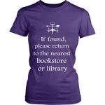 If found return to bookstore - Gifts For Reading Addicts