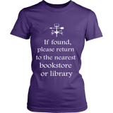 If found return to bookstore - Gifts For Reading Addicts