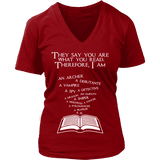 They say you are what you read V-neck - Gifts For Reading Addicts