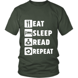 Eat, Sleep, Read, Repeat Unisex T-shirt - Gifts For Reading Addicts