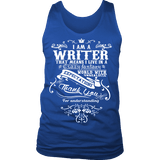 I am a writer Mens Tank - Gifts For Reading Addicts