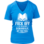 Fuck off - V-neck - Gifts For Reading Addicts