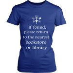 If found return to bookstore - Gifts For Reading Addicts