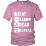 Eat, Sleep, Read, Repeat Unisex T-shirt - Gifts For Reading Addicts